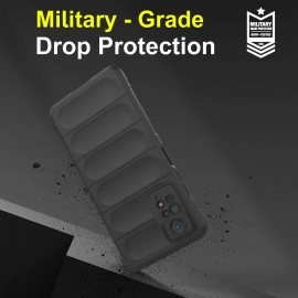 ZAP CASE Back Case Cover for Mi Redmi Note 11 Pro Plus 5G | Compatible with Mi Redmi Note 11 Pro Plus 5G | Liquid Silicon TPU Case with Suede Interior, Raised Lip Screen & Camera Protection | Black