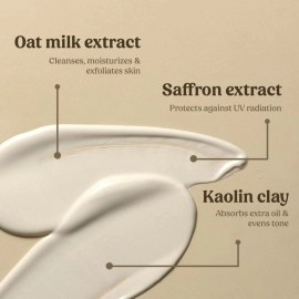 Vilvah Store Milk Mud Mask | For Detan, Non-Comedogenic, Non-Irritant & Unclogged Pores | With Oat Milk Extract | Kaolin Clay | for Men & Women | 50 ML