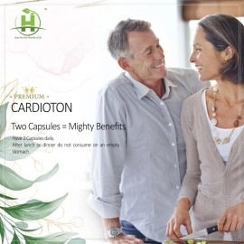 Healthy Nutrition - Just for the Health of it Cardioton with Arjuna Extract & Moringa Extract Heart Health Supplement Veg (60 Capsules) for Men & Women -Pack of 1