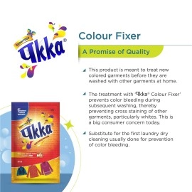 Pakka Fabric Care Solution - Color Fixer, Dyefix, Anti-Fade Formula, Works on All Types of Fabric, 6 Packets