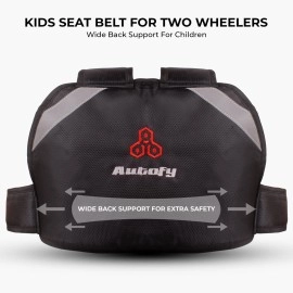 Autofy SAFEO Baby Kids Two Wheeler Safety Belt Safety for Children for Scooty Scooter Bike Motorcycle Seat Belt Harness [SAFEO-57; for Kids Age: 1-4 Years]