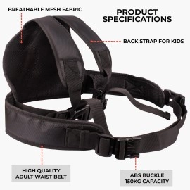 Autofy SAFEO Baby Kids Two Wheeler Safety Belt Safety for Children for Scooty Scooter Bike Motorcycle Seat Belt Harness [SAFEO-57; for Kids Age: 1-4 Years]