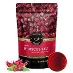 TEACURRY Hibiscus Flower Tea (50 Grams, 100 Drinks) - Helps with Iron Source, Blood Cholesterol & Heart Health, Japanese Hibiscus