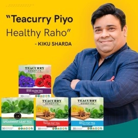 TEACURRY Hibiscus Flower Tea (50 Grams, 100 Drinks) - Helps with Iron Source, Blood Cholesterol & Heart Health, Japanese Hibiscus