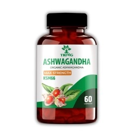 Trivang by Vedrisi Ashwagandha Capsules KSM-66 for General Wellness, 60 Capsules