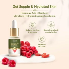 Lotus Botanicals Hyaluronic Acid & Raspberry Ultra Glow & Hydration Boosting Serum | All Skin type|Paraben & Sulphate Free| 14ml