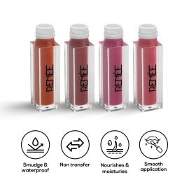 RENEE Stay With Me Mini Matte Lip Color Nutty Nudes 2ml Each| Long Lasting, Light Weight & Non Transfer Formula| Water & Smudge Proof