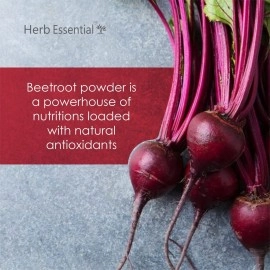 Herb Essential Beetroot Powder for Skin & Hair, 100g | 100% Natural | Hydrates & Revitalizes for Radiant Skin & Healthy Hair, Rich in Antioxidants