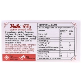 Voila Silken Tofu (Soya Paneer) 300g | Low Fat & High Protein Japanese Snack | Shelf Stable | Product of Japan | Ambient Storage