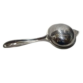 Dynore Stainless Steel Green Tea Filter/Coffee mesh/Loose Leaves Green Tea Filter/Unique Poha Strainer/Mesh Strainer for Kitchen, 23.5 centimeters