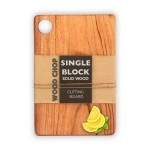 Wood Chop | Single Piece Solid Acacia Wood | Reversible Cutting Board | No Dyes or Polish/Varnish - Natural Finish | 15 * 9 * 0.5 inch (Acacia Large)
