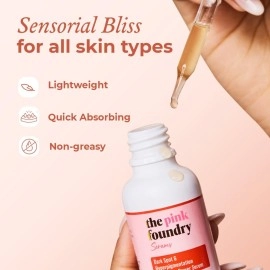 The Pink Foundry Dark Spot & Hyperpigmentation Serum with 3% Tranexamic Acid 2% Alpha Arbutin 3% Niacinamide |Fades Acne Marks | All Skin Types | 30ml