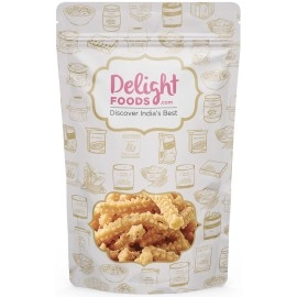 Delight Foods Mylapore Iyers Butter Murukku 200g | Healthy Groundnut Oil Fried Benne Murruku, Tea/Coffee time Snacks, Namkeen (200)