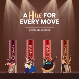 MARS Creamy Matte Long Lasting Lipstick for Women | Creamy Lipstick | Single Swipe Application | Smooth & Light Weight (3.2 gm) (09-Bollywood Surprise)