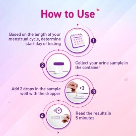 Ova News Ovulation Detection Kit for women planning pregnancy - 5 strips by Mankind x Pack of 2