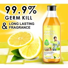 ARSHI A ALCAMY LIFE AAAL White Phenyl Concentrate Liquid (LEMON+LAVENDER+ORIGINAL PINE COMBO PACK) (200ML X 3 UNITS) (MAKES 15 TO 17 LITRE OF THICK WHITE PHENYL)