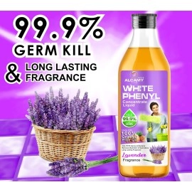 ARSHI A ALCAMY LIFE AAAL White Phenyl Concentrate Liquid (LEMON+LAVENDER+ORIGINAL PINE COMBO PACK) (200ML X 3 UNITS) (MAKES 15 TO 17 LITRE OF THICK WHITE PHENYL)