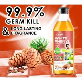 ARSHI A ALCAMY LIFE AAAL White Phenyl Concentrate Liquid (LEMON+LAVENDER+ORIGINAL PINE COMBO PACK) (200ML X 3 UNITS) (MAKES 15 TO 17 LITRE OF THICK WHITE PHENYL)