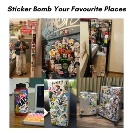 CodersParadise Pack of 50 Spy X Family Anime Aesthetic Vinyl Stickers for Laptop, Journal, Bike Helmet, Diary, Guitar, Mobile Case - Waterproof Residue Free Stickers.