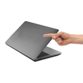 Saco Vinyl Laptop Skins for 15.6 Inch Compatible for HP Pavilion 15-cs Series, HP 15s 15s-du, 15s-ey, 15s-gr Series Sticker for 15.6 Inch Laptop(Top Guard) - Transparent