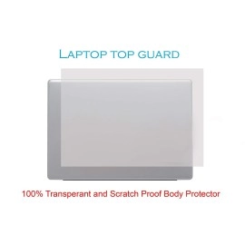 Saco Vinyl Laptop Skins for 15.6 Inch Compatible for HP Pavilion 15-cs Series, HP 15s 15s-du, 15s-ey, 15s-gr Series Sticker for 15.6 Inch Laptop(Top Guard) - Transparent