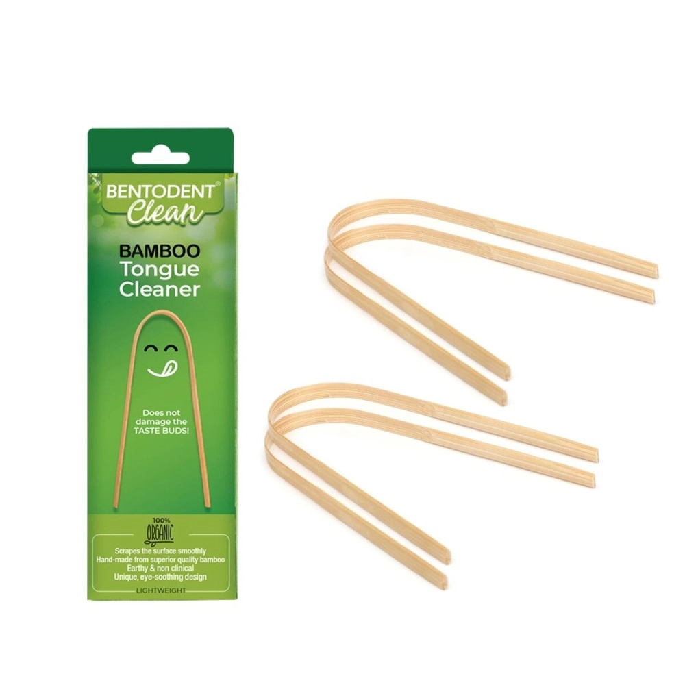BENTODENT TOOTHPASTE Biodegradable Bamboo Tongue Cleaner/Scraper Adults