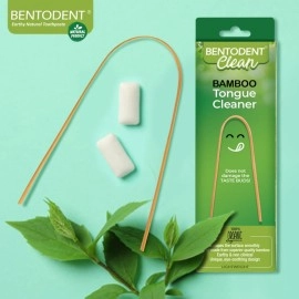 BENTODENT TOOTHPASTE Biodegradable Bamboo Tongue Cleaner/Scraper Adults