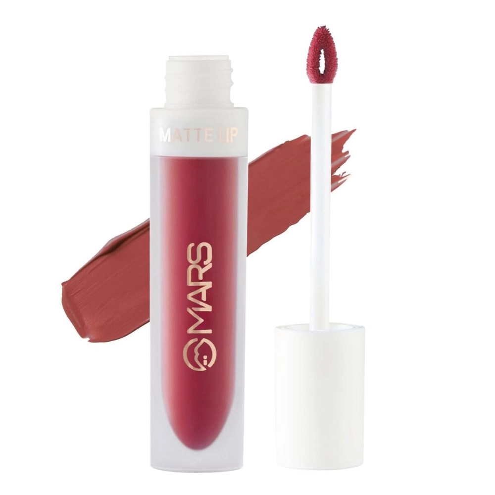 MARS Matte Liquid Lip Color | Long Lasting | Non-Transfer & Waterproof Lipstick for Women (4.5 ml) (20-Celebrity Red)