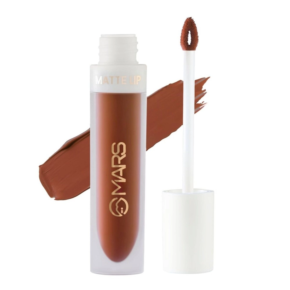 MARS Matte Liquid Lip Color | Long Lasting | Non-Transfer & Waterproof Lipstick for Women (4.5 ml) (05-Chocolate Delight)