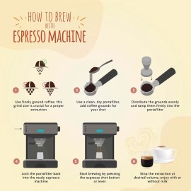 COFFEEZA Ground Coffee - Fine Grind - Hazelnut Flavored - 250g - Medium Roast 100% Arabica Ground Coffee Powder