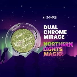 MARS Northern Lights In A Pan Powder Eyeshadow With Dual-Tone Shimmer Shades | Single Swipe Pigmentation | Easy To Blend (0.5Gm) (02-Norwegian Nights),Green