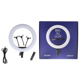 ADZOY Professional BD-460 with 600 LED Power 18 Inch Ring Light and 7 Feet Metal Tripod (Supports Up to 2500 g)