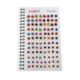 Sunaina Forehead Sticker kumkum Gold stone Multicolour Bindi Booklet For Women & Girls (stone Bindi Book - 276 bindis)