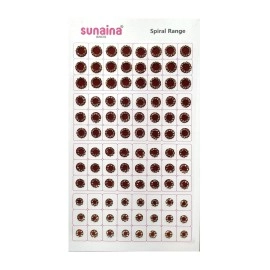 Sunaina Forehead Sticker kumkum Gold stone Multicolour Bindi Booklet For Women & Girls (stone Bindi Book - 276 bindis)