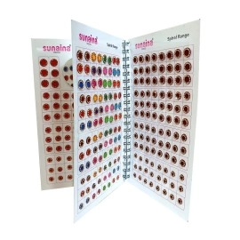 Sunaina Forehead Sticker kumkum Gold stone Multicolour Bindi Booklet For Women & Girls (stone Bindi Book - 276 bindis)