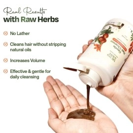 Sacred Grove No Lather Gentle Hair Cleanser, with Reetha, Shikakai & Flaxseed, Sulphate & Paraben Free for Hair Fall Control, Organic Shampoo, 100% Natural Shampoo for Men, Women & Kids, 250 ml