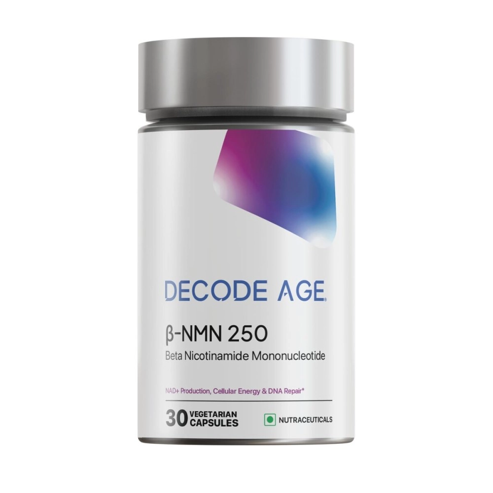Decode Age NMN Pro UTHEVER 250 Worlds Most Trusted | Ultra-Pure | Slow Down Ageing | Cellular Repair | Boost NAD+ | Improve Muscle Strength | Neurological function (30 Veg Capsules)