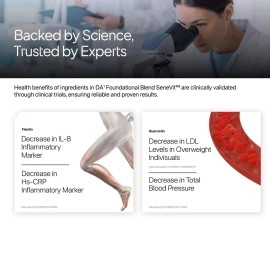 Decode Age Senolytic Activator SeneVit Blend of Fisetin, Apigenin For Immune Support | Healthy Ageing | Anti-Inflammatory | Cellular Health | Skin Health| Joint Health (30 Vegan Capsules)