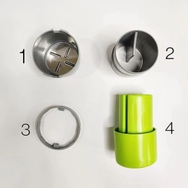 Solitude Dry Fruit Cutter, Slicer, Grinder, Chocolate Cutter and Butter Slicer with 3 in 1 Blade for Almonds, Cashews etc (Stainless Steel)