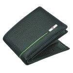 URBAN FOREST Stag Green/Light Green Leather Wallet for Men