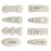 ANNACREATIONS 8 Piece Korean Style Pearl Metal Hair clips, Pearl Barrettes Hairpin for Women & Girls(Tic-Tak)