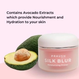 PRAUSH BEAUTY Silk Blur Moisturising & Hydrating Primer 50 Gm, With Hyaluronic Acid And Avocado Extracts, Pink
