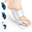 KLIFFOO Toe straightener bunion corrector for women & men 2 pcs splint with toe fracture support and foot support for pain relief toe separator Orthopedic Tight Fitting Band Support