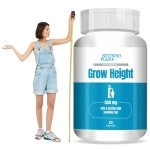 NutrinoPlus Grow Height Capsules 500mg | Natural Growth Support Supplement for Boys & Girls | Body Development Formula with Ayurvedic Herbs | 60 Veg Capsules | Formulated in USA
