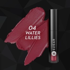 SUGAR Cosmetics Mousse Muse Lip Cream | Lasts 24+ Hrs | Creamy Mousse Lipstick | Waterproof & Smudgeproof | 5ml - 04 Water Lillies