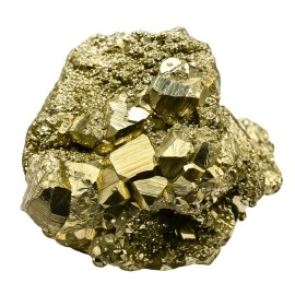 Pyrite Stone Original Cluster Samples - High Energy Natural Iron Pyrite Stone Gold Rock Reiki Crystal Used for Increased Willpower and Manifestation (180-250 Gram Pyrite Stone)