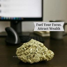 Pyrite Stone Original Cluster Samples - High Energy Natural Iron Pyrite Stone Gold Rock Reiki Crystal Used for Increased Willpower and Manifestation (180-250 Gram Pyrite Stone)