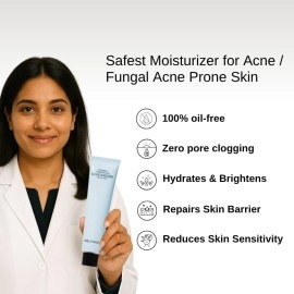 The Formularx Hydra Veil Barrier Care Gel Moisturizer with Ceramide,Hyaluronic Acid,& Ectoin for Oily,Acne & Fungal Acne Prone Skin|Oil Free,Non-comedogenic,Sensitive Skin Friendly|For Women & Men|50g