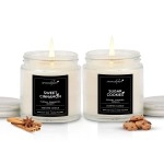 Aromahpure Scented Candles (55 Hrs) 100% Soy Wax, Handcrafted | Smoke-Free | Sweet Cinnamon- Floral, Cinnamon & Woody, Sugar Cookies- Sugary, Caramel & Vanilla Fragrance