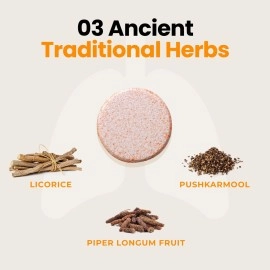 Auric Lung Detox Supplement With Natural Blend of NAC (N acetyl L cysteine), Pushkarmool, Piper Longum & Licorice Herbs Extract | Pack of 80 Tablets